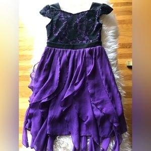 D-signed purple dress